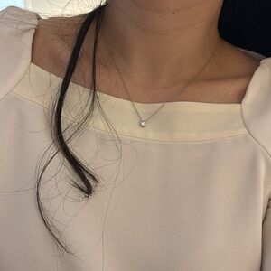 Jcrew Cream Boatneck Blouse